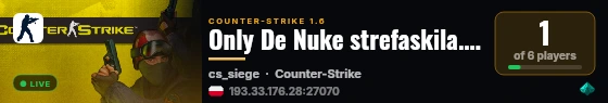Only De Nuke strefaskila.pl Skiny Rangi Svip Vip Darmowy Svip od godzinty 22 do 8@pukawka.pl live status badge