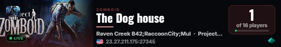 The Dog house live status badge
