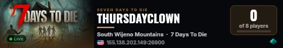 THURSDAYCLOWN live status badge