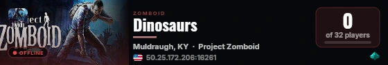 Dinosaurs live status badge