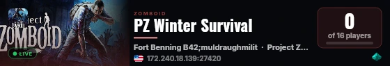 PZ Winter Survival live status badge