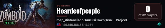 Hoardeofpeople live status badge