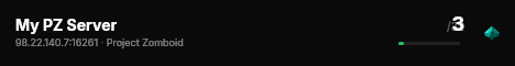 My PZ Server live status badge