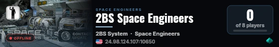 2BS Space Engineers live status badge
