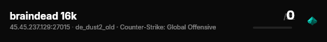 braindead 16k live status badge