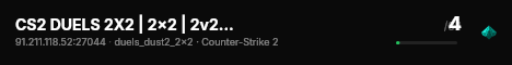 CS2 DUELS 2X2 | 2x2 | 2v2 #10 [UA] — CYBERSHOKE.NET (ONLY DUS live status badge