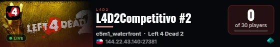 L4D2Competitivo #2 / ZoneMod v2.9.1b live status badge