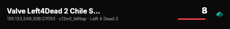 Valve Left4Dead 2 Chile Server (srcds1020-scl1.241.39) live status badge