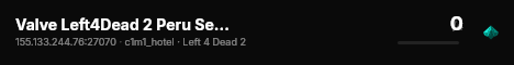 Valve Left4Dead 2 Peru Server (srcds2014-lim1.381.56) live status badge