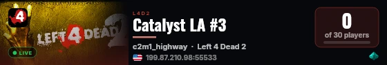 Catalyst LA #3 live status badge