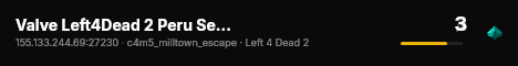Valve Left4Dead 2 Peru Server (srcds1014-lim1.251.216) live status badge