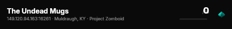 The Undead Mugs live status badge