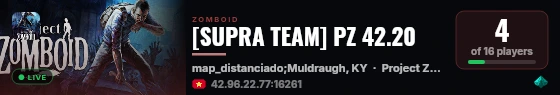 [SUPRA TEAM] PZ 42.20 live status badge
