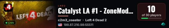 Catalyst LA #1 - ZoneMod v2.9.1b live status badge