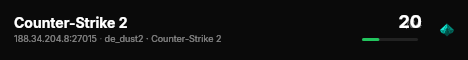 Counter-Strike 2 live status badge
