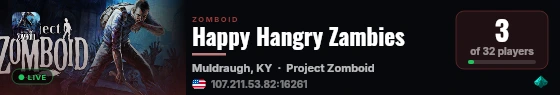 Happy Hangry Zambies live status badge