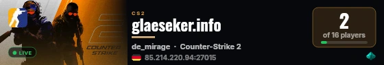 glaeseker.info live status badge