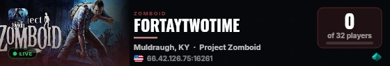 FORTAYTWOTIME live status badge