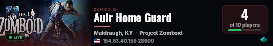 Auir Home Guard live status badge