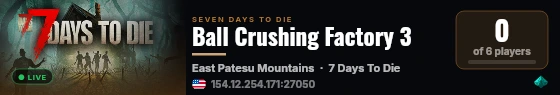 Ball Crushing Factory 3 live status badge