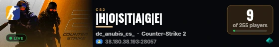 |H|O|S|T|A|G|E| live status badge