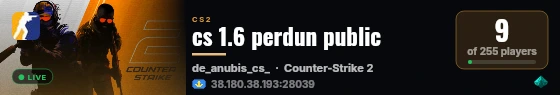 cs 1.6 perdun public live status badge