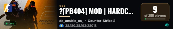 ?[PB404] MOD | HARDCORE #5 !skin !RANK ? live status badge