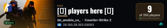 [🔥] players here [🔥] live status badge