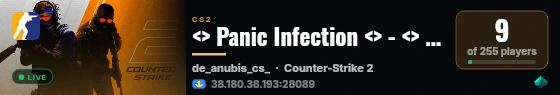<> Panic Infection <> - <> !shop !rocket <> live status badge
