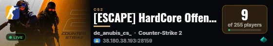 [ESCAPE] HardCore Offensive #1 live status badge