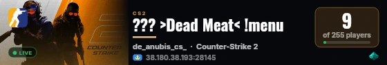 ??? >Dead Meat< !menu live status badge
