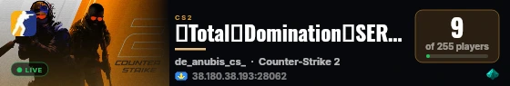 💪Total💪Domination💪SERVER💪 live status badge