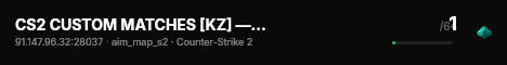 CS2 CUSTOM MATCHES [KZ] — CYBERSHOKE.NET live status badge