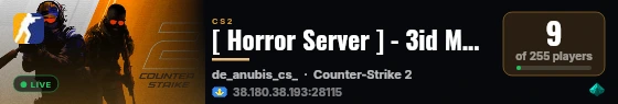 [ Horror Server ] - 3id Moubarak | Free VIP | Monthly Giveaway! live status badge