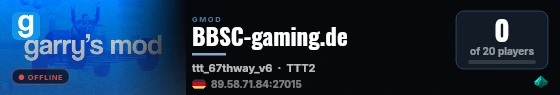 BBSC-gaming.de live status badge