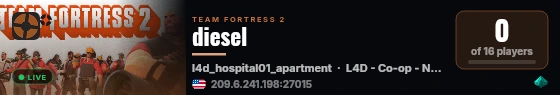diesel live status badge