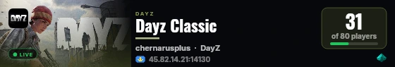 Dayz Classic live status badge