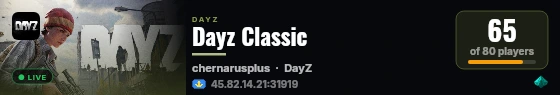 Dayz Classic live status badge