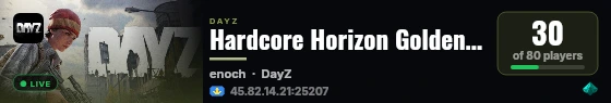 Hardcore Horizon Golden * Quests * Survival * Safe Haven live status badge