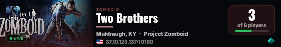 Two Brothers live status badge