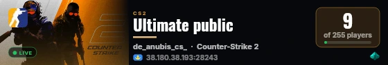 Ultimate public live status badge