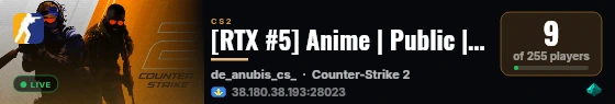 [RTX #5] Anime | Public | skin | knife | gloves |☣️ live status badge