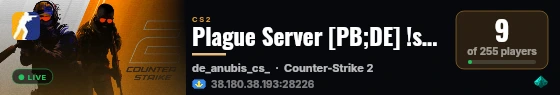 Plague Server [PB;DE] !shop,!props,!lm [Unlim Ammo] live status badge