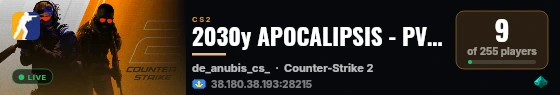 2030y APOCALIPSIS - PVERSE☣️ live status badge