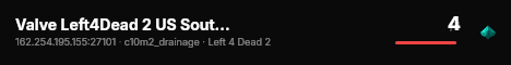 Valve Left4Dead 2 US SouthWest Server (srcds2001-lax2.389.87) live status badge