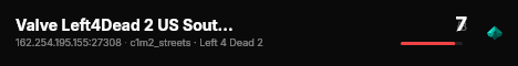 Valve Left4Dead 2 US SouthWest Server (srcds2001-lax2.389.294) live status badge