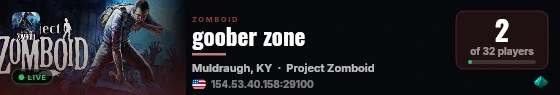 goober zone live status badge
