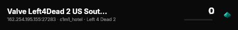 Valve Left4Dead 2 US SouthWest Server (srcds2001-lax2.389.269) live status badge