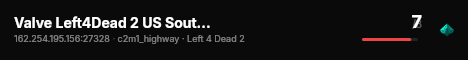 Valve Left4Dead 2 US SouthWest Server (srcds2002-lax2.389.314) live status badge