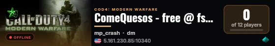 ComeQuesos - free @ fshost.me live status badge